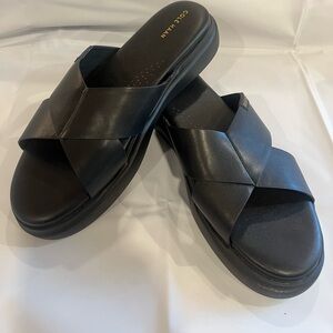 Cole Haan Women's Black Crisscross Sandals